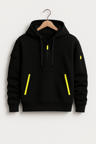 Herren Hoodie – Minimalistisches Design, Baumwollmischung, Vielseitig & Komfortabel