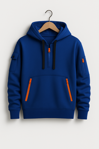 Herren Hoodie – Minimalistisches Design, Baumwollmischung, Vielseitig & Komfortabel