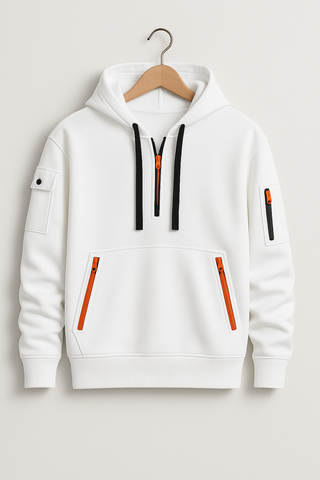 Herren Hoodie – Minimalistisches Design, Baumwollmischung, Vielseitig & Komfortabel