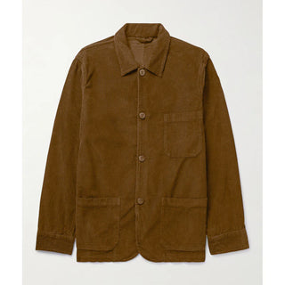 Herren-Cord jacke – Knopfleiste, Lässig & Praktisch