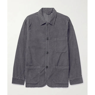 Herren-Cord jacke – Knopfleiste, Lässig & Praktisch