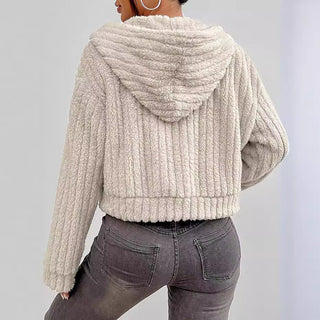 Damen-Fleecejacke – Kurzer Schnitt, Kuschelig & Stilvoll