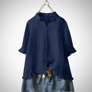 Damen Baumwollbluse – Zeitlos, Elegant & Vielseitig