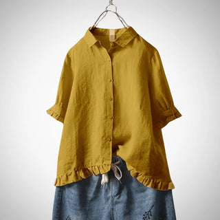 Damen Baumwollbluse – Zeitlos, Elegant & Vielseitig