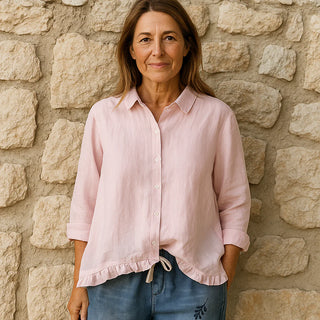 Damen Baumwollbluse – Zeitlos, Elegant & Vielseitig