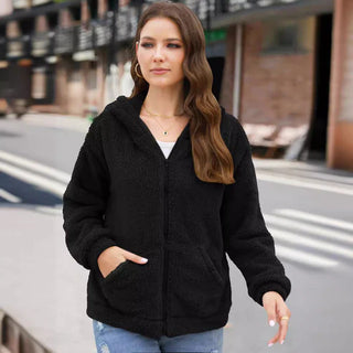 Damen Fleecejacke – Mit Reißverschluss, Weich & Bequem