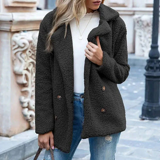 Damen Jacke – Flauschiges Fleece-Design, Weich, Stilvoll & Vielseitig