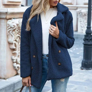 Damen Jacke – Flauschiges Fleece-Design, Weich, Stilvoll & Vielseitig