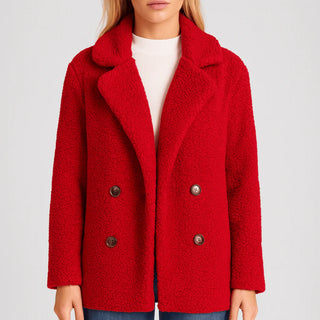 Damen Jacke – Flauschiges Fleece-Design, Weich, Stilvoll & Vielseitig