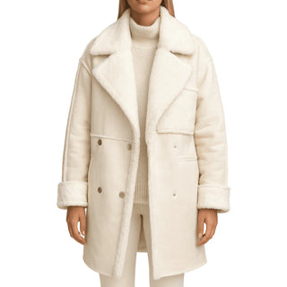 Damen Jacke – Kunstfell-Design, Weich & Oversized