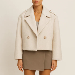 Damen Jacke – Reverskragen-Design, Stilvoll & Bequem