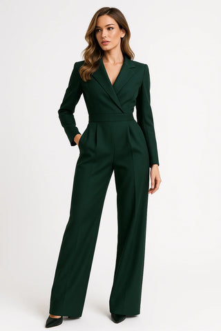 Damen Jumpsuit – Wickeloptik, Feminin & Elegant