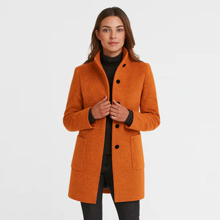 Damen Mantel – Wollmischung, Elegant & Zeitlos