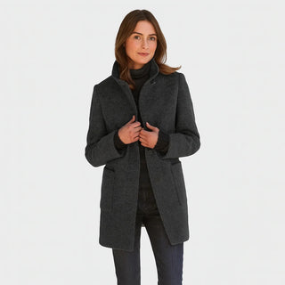 Damen Mantel – Wollmischung, Elegant & Zeitlos