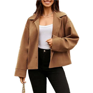 Damen Oversized-Jacke – Weicher Stoff, Modern & Vielseitig
