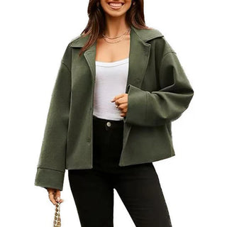 Damen Oversized-Jacke – Weicher Stoff, Modern & Vielseitig