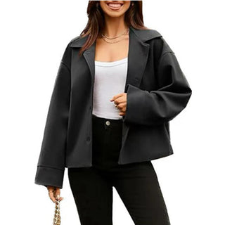Damen Oversized-Jacke – Weicher Stoff, Modern & Vielseitig
