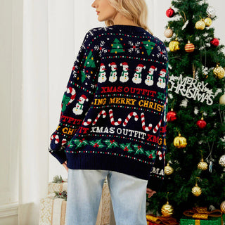 Damen Pullover – Weihnachtsstrick, Fröhlich & Gemütlich