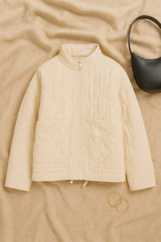Damen Jacke – Tailliert, Gesteppt, Elegant & Komfortabel