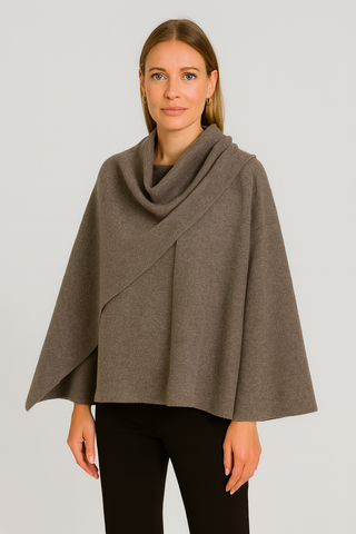 Damen Poncho – Oversize-Schnitt, Leichtes Material, Elegant & Vielseitig