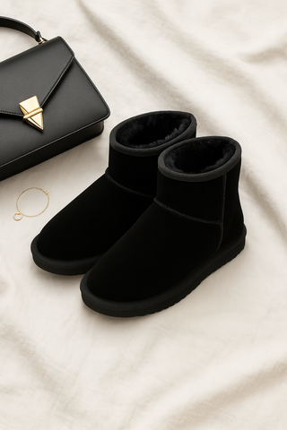 Damen Stiefeletten – Kunst-Wildleder, Bequem & Modern