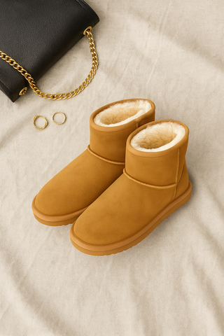 Damen Stiefeletten – Kunst-Wildleder, Bequem & Modern