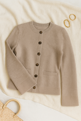 Damen Cardigan – Oversize Design, Baumwolle, Bequem & Stilvoll