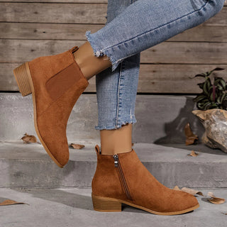 Damen Wildleder Stiefeletten – Klassischer Stil, Schick & Vielseitig