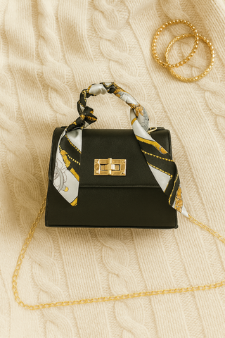 Damen handtasche – Stilvolles Design mit Goldfarbenen Details, Elegant & Praktisch