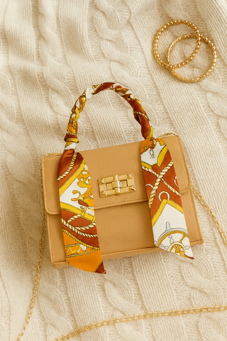 Damen handtasche – Stilvolles Design mit Goldfarbenen Details, Elegant & Praktisch