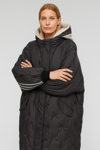 Damen jacke – Lange Daunenjacke, Modern & Bewegungsfreundlich