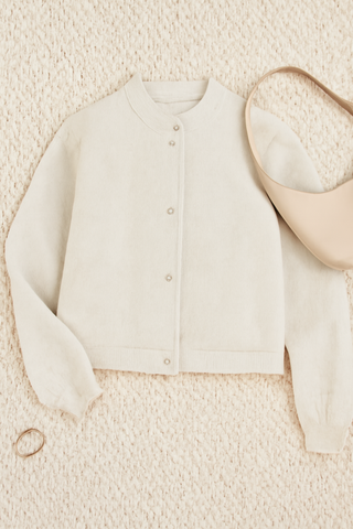 Damen jacke – Oversize-Bomber, Baumwolle, Lässig & Modern