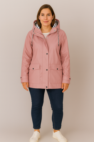 Damen Jacke – Wasserdicht mit Gestreiftem Futter, Bequem & Stilvoll