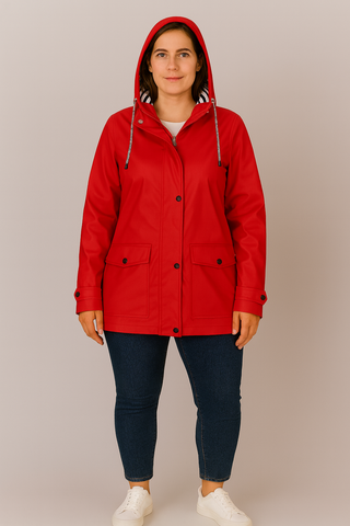 Damen Jacke – Wasserdicht mit Gestreiftem Futter, Bequem & Stilvoll