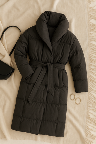 Damen mantel – Elegantes Design mit Anpassbarem Gürtel, Warm & Vielseitig