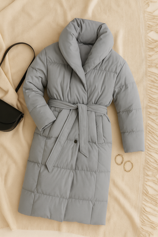 Damen mantel – Elegantes Design mit Anpassbarem Gürtel, Warm & Vielseitig