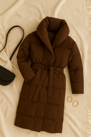 Damen mantel – Elegantes Design mit Anpassbarem Gürtel, Warm & Vielseitig