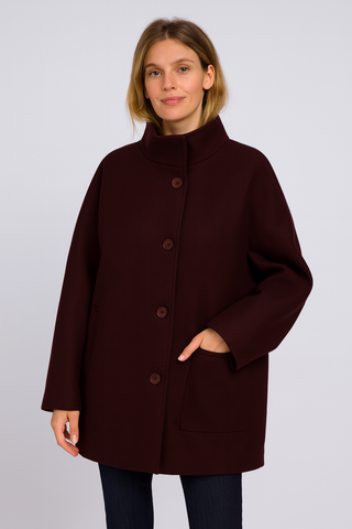 Damen mantel – Oversize Design, Wolle, Elegant & Warm