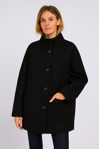 Damen mantel – Oversize Design, Wolle, Elegant & Warm