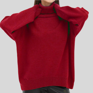 Damenpullover – Rollkragen, Warm & Elegantes Design, Vielseitig Kombinierbar 0