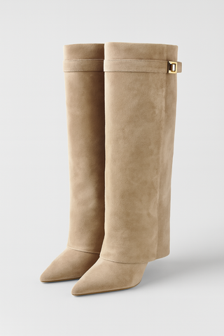 Damen Stiefel – Overknee Design, Elegante & Komfortable schwarze Stiefel