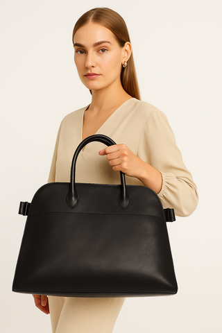 Damen Handtasche – Velours-Look Tote, Elegant & Geräumig