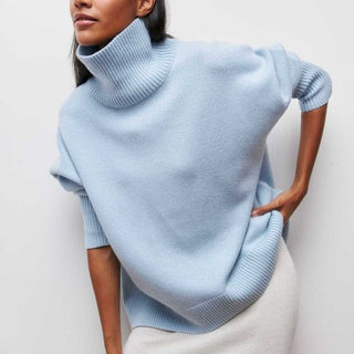 Damen Pullover – Lockerer Strick mit Raffung, Warm & Stilvoll