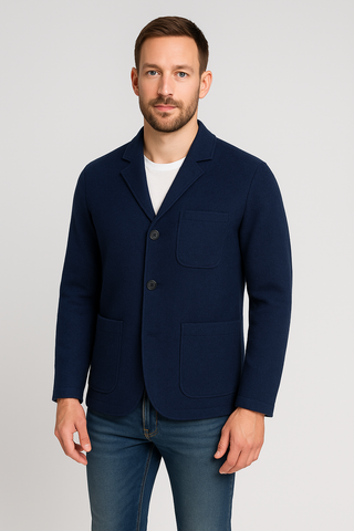 Herren Mantel – Wolloptik Einreiher, Klassisch & Modern