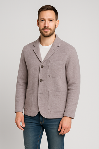 Herren Mantel – Wolloptik Einreiher, Klassisch & Modern