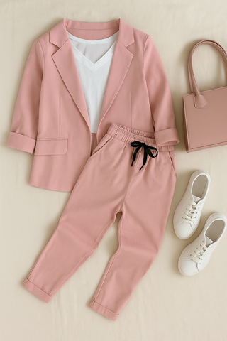 Damen Anzug-Set – Blazer & Hose, Elegant & Vielseitig