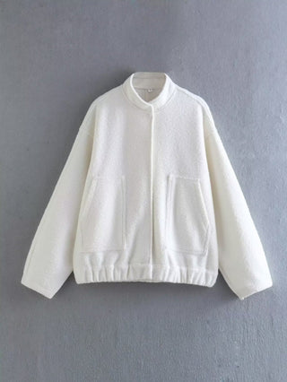 Damen Strickjacke – Oversized Teddystyle, Warm & Gemütlich