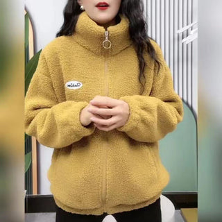 Damen Teddyjacke – Lockerer Schnitt mit Drop-Shoulder, Warm & Stilvoll