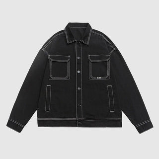 Herren Jeansjacke – Hoch Straße Schau, Warm & Vielseitig