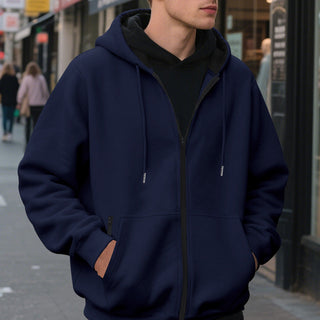 Herren Zip-Hoodie – Atmungsaktiv, Praktische Taschen, Stylish & Komfortabel 2